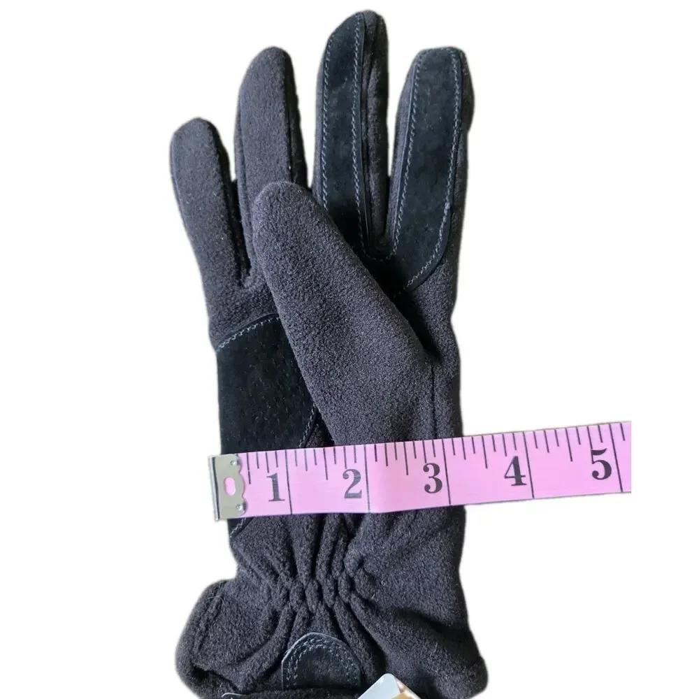 NWT Isotoner Stretch Fleece Gloves One Size Thinsulate Flex 3M Water Repellent